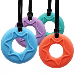 donut shape chew necklace sensory