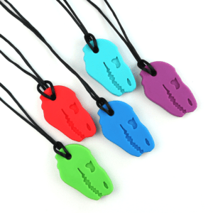 Sensory chew necklace dinosaur