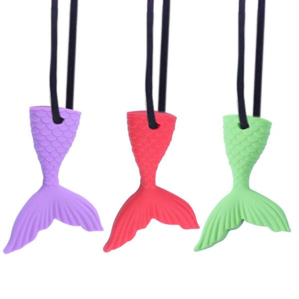 Sensory chew necklace tails