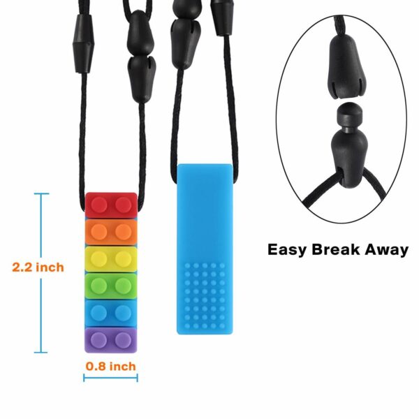 Sensory chew rainbow brick diagram