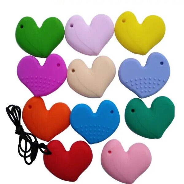 Sensory Chew Necklace heart adults