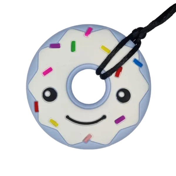 Donut Shaped Sensory Chew Necklace Australia blue