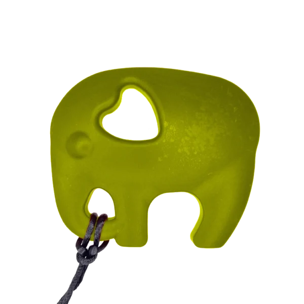 Elephant Sensory Chew Necklace yellow