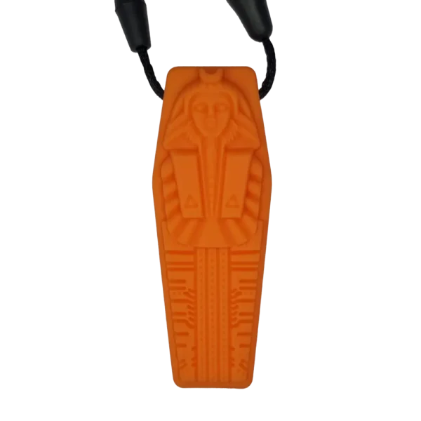 Egyptian Mummy Sensory Chew Necklace orange