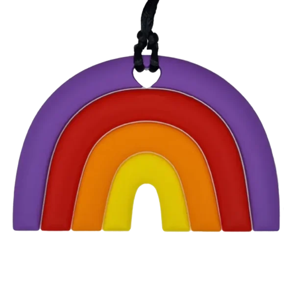 sensory chew necklaces rainbow 4