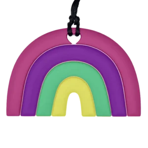 Rainbow sensory chew necklace