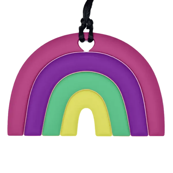 Rainbow sensory chew necklace