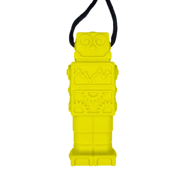 Robot Children's Sensory Chew Necklace yellow