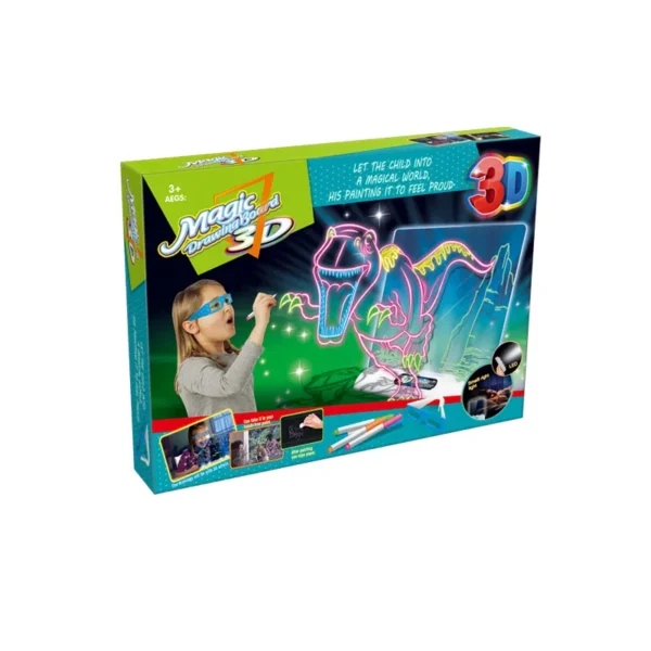 Childrens 3D Magic Drawing Board Dinosaur