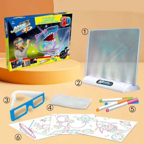 Childrens 3D Magic Drawing Board Sea Kids