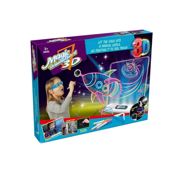 Childrens 3D Magic Drawing Board Space