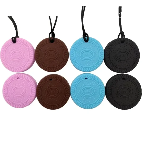 Cookie sensory chew necklace fidget toy 3