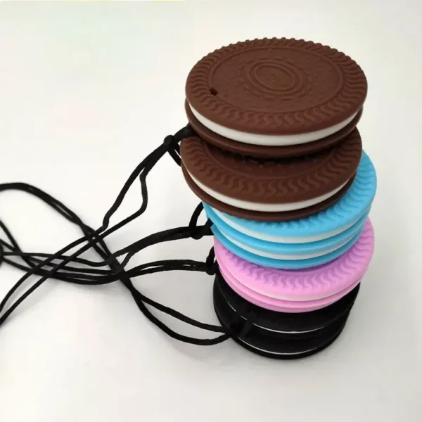 Cookie sensory chew necklace fidget toy 4