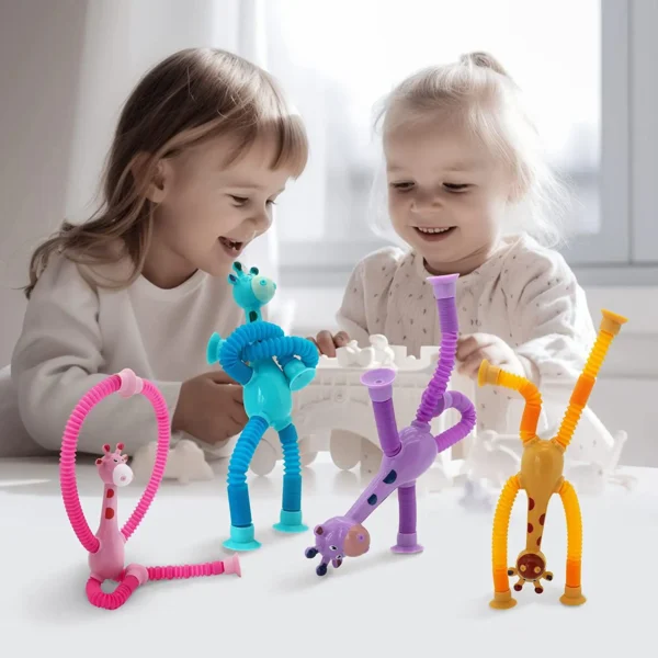 Pop Tubes Sensory Fidget Giraffe Toy baby