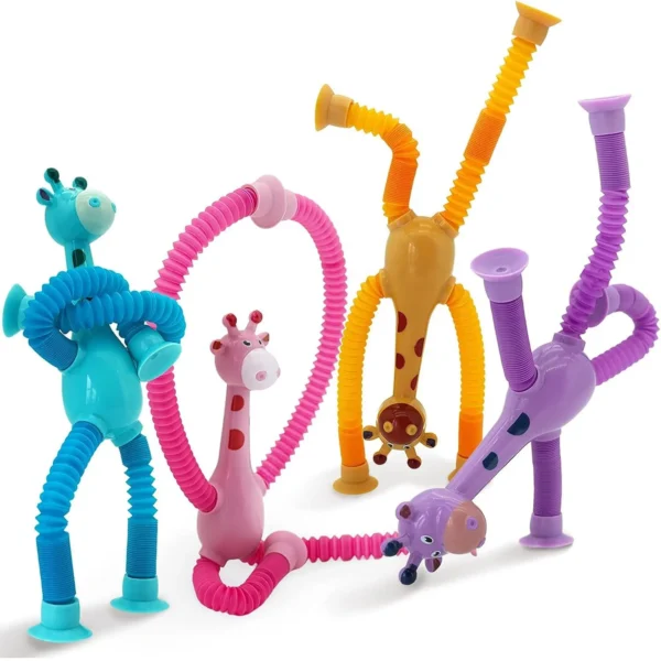 Pop Tubes Sensory Fidget Giraffe Toys For Kids children