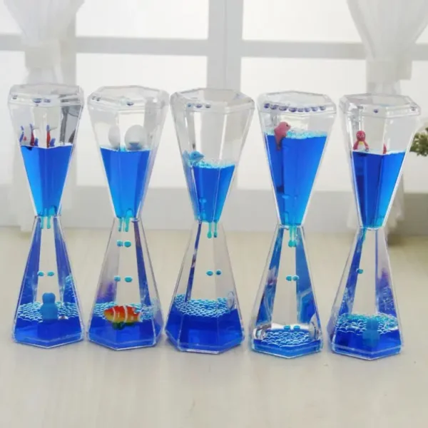 Children's Liquid Motion Goblet Timer Hourglass Blue