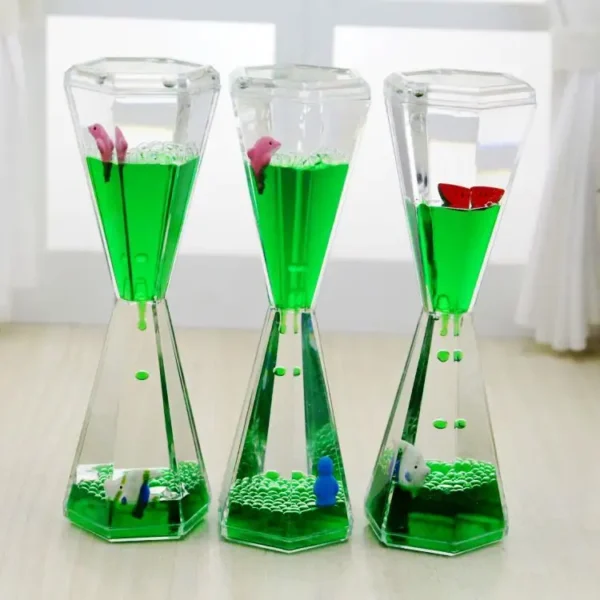 Children's Liquid Motion Goblet Timer Hourglass Green