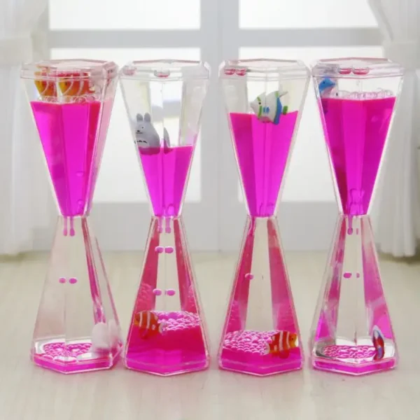 Children's Liquid Motion Goblet Timer Hourglass Pink