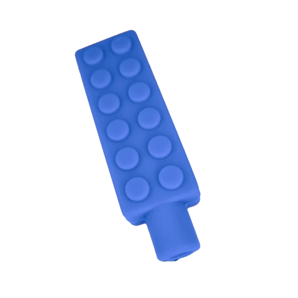 Brick pencil topper-blue