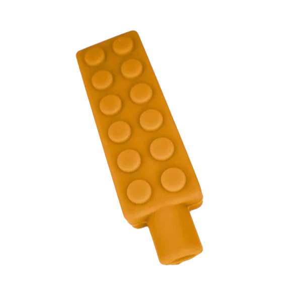 Brick pencil topper-orange