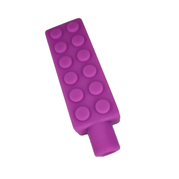 Brick pencil topper-purple