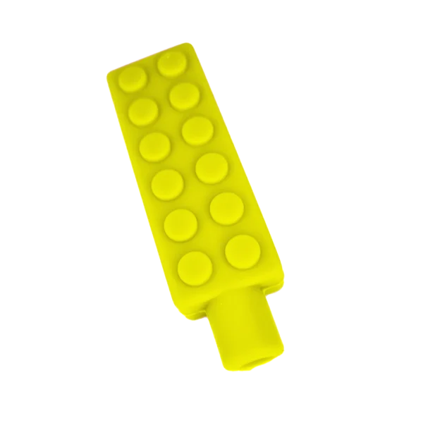 Brick pencil topper-yellow